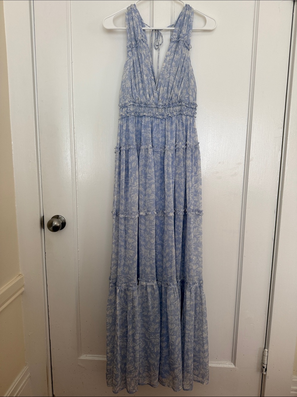 ASTR the label Light Blue Floral Maxi Dress - Brand